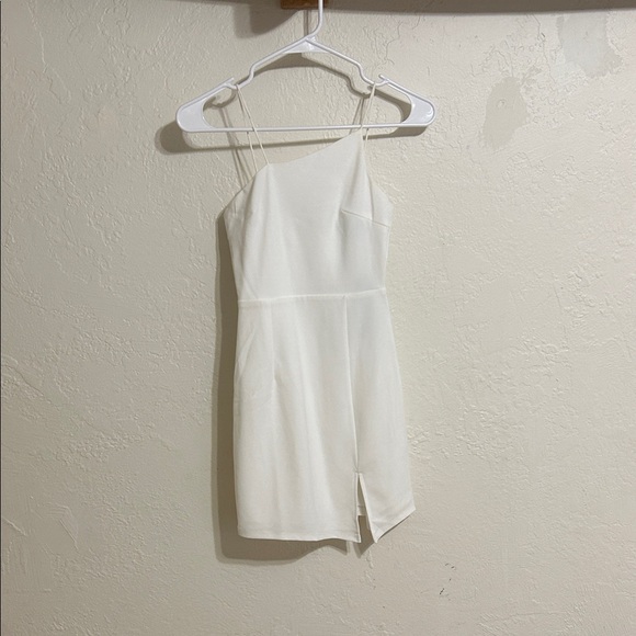 Lulus Dresses & Skirts - Lulu's White Asymmetrical Dress